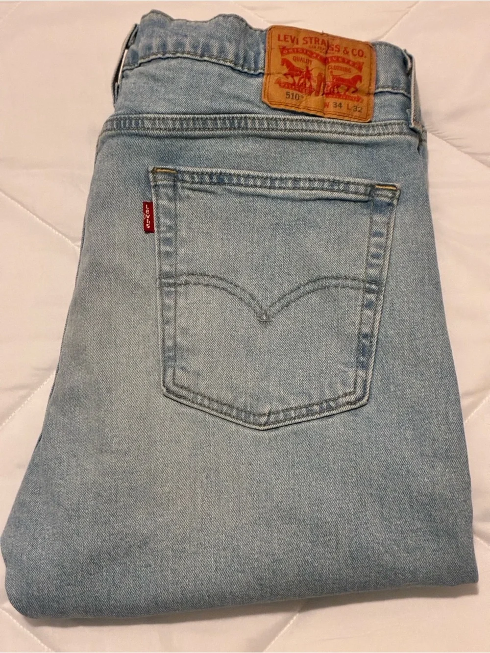 Levi's Light Wash Men's Slim Straight Jeans W34 L32